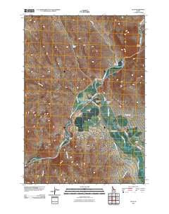 Ellis Idaho Historical topographic map, 1:24000 scale, 7.5 X 7.5 Minute, Year 2010