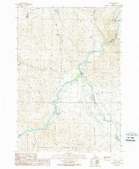 Ellis Idaho Historical topographic map, 1:24000 scale, 7.5 X 7.5 Minute, Year 1989