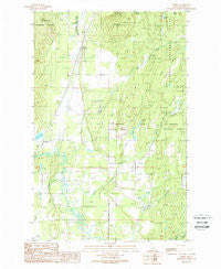 Elmira Idaho Historical topographic map, 1:24000 scale, 7.5 X 7.5 Minute, Year 1989