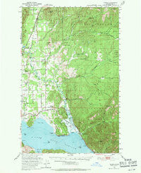 Elmira Idaho Historical topographic map, 1:62500 scale, 15 X 15 Minute, Year 1951