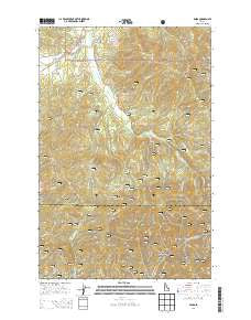 Emida Idaho Current topographic map, 1:24000 scale, 7.5 X 7.5 Minute, Year 2014