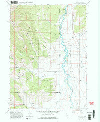 Etna Wyoming Historical topographic map, 1:24000 scale, 7.5 X 7.5 Minute, Year 1966