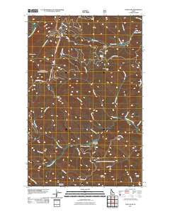 Faset Peak Idaho Historical topographic map, 1:24000 scale, 7.5 X 7.5 Minute, Year 2011