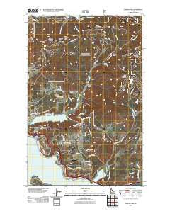 Fernan Lake Idaho Historical topographic map, 1:24000 scale, 7.5 X 7.5 Minute, Year 2011