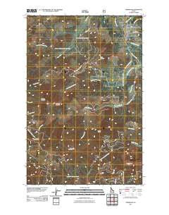 Fernwood Idaho Historical topographic map, 1:24000 scale, 7.5 X 7.5 Minute, Year 2011