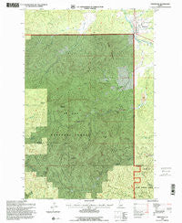 Fernwood Idaho Historical topographic map, 1:24000 scale, 7.5 X 7.5 Minute, Year 1995
