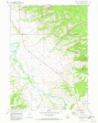 Fossil Canyon Idaho Historical topographic map, 1:24000 scale, 7.5 X 7.5 Minute, Year 1970