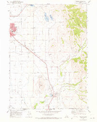 Franklin Idaho Historical topographic map, 1:24000 scale, 7.5 X 7.5 Minute, Year 1969