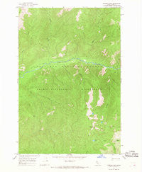 Freeman Peak Idaho Historical topographic map, 1:24000 scale, 7.5 X 7.5 Minute, Year 1966