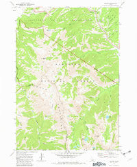 Galena Idaho Historical topographic map, 1:24000 scale, 7.5 X 7.5 Minute, Year 1970