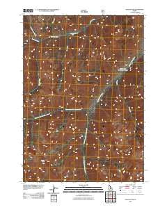 Galena Peak Idaho Historical topographic map, 1:24000 scale, 7.5 X 7.5 Minute, Year 2011