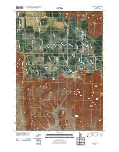 Gannett Idaho Historical topographic map, 1:24000 scale, 7.5 X 7.5 Minute, Year 2010