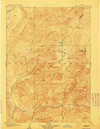 Garden Valley Idaho Historical topographic map, 1:125000 scale, 30 X 30 Minute, Year 1909