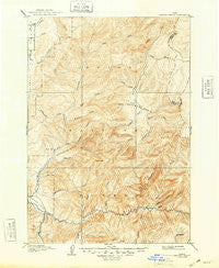 Garden Valley Idaho Historical topographic map, 1:125000 scale, 30 X 30 Minute, Year 1909