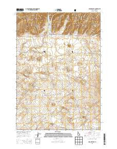 Gardner Lake Idaho Current topographic map, 1:24000 scale, 7.5 X 7.5 Minute, Year 2013