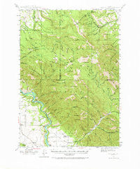 Garns Mtn Idaho Historical topographic map, 1:62500 scale, 15 X 15 Minute, Year 1943