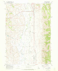Geneva Idaho Historical topographic map, 1:24000 scale, 7.5 X 7.5 Minute, Year 1970