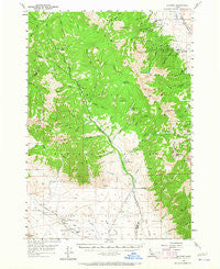 Gilmore Idaho Historical topographic map, 1:62500 scale, 15 X 15 Minute, Year 1957