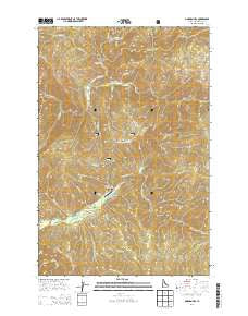 Gorman Hill Idaho Current topographic map, 1:24000 scale, 7.5 X 7.5 Minute, Year 2014