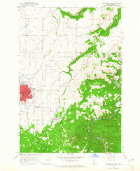 Grangeville East Idaho Historical topographic map, 1:24000 scale, 7.5 X 7.5 Minute, Year 1963