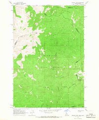 Granite Pass Idaho Historical topographic map, 1:24000 scale, 7.5 X 7.5 Minute, Year 1964