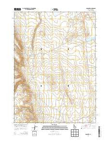 Grasmere Idaho Current topographic map, 1:24000 scale, 7.5 X 7.5 Minute, Year 2013