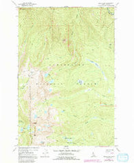 Grave Peak Idaho Historical topographic map, 1:24000 scale, 7.5 X 7.5 Minute, Year 1966