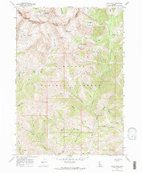 Grays Peak Idaho Historical topographic map, 1:24000 scale, 7.5 X 7.5 Minute, Year 1967