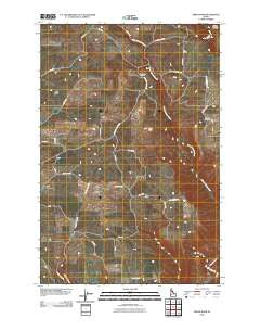 Green Knob Idaho Historical topographic map, 1:24000 scale, 7.5 X 7.5 Minute, Year 2010