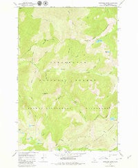 Greenside Butte Idaho Historical topographic map, 1:24000 scale, 7.5 X 7.5 Minute, Year 1966