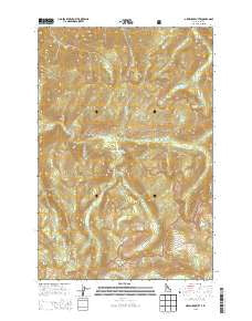 Greenside Butte Idaho Current topographic map, 1:24000 scale, 7.5 X 7.5 Minute, Year 2013