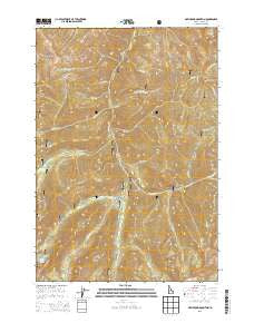 Greyhound Mountain Idaho Current topographic map, 1:24000 scale, 7.5 X 7.5 Minute, Year 2013