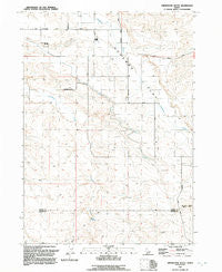 Grindstone Butte Idaho Historical topographic map, 1:24000 scale, 7.5 X 7.5 Minute, Year 1992
