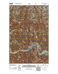 Grizzly Mountain Idaho Historical topographic map, 1:24000 scale, 7.5 X 7.5 Minute, Year 2011
