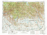 Hailey Idaho Historical topographic map, 1:250000 scale, 1 X 2 Degree, Year 1955