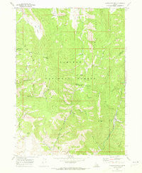 Harrington Peak Idaho Historical topographic map, 1:24000 scale, 7.5 X 7.5 Minute, Year 1970