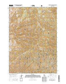 Harris Creek Summit Idaho Current topographic map, 1:24000 scale, 7.5 X 7.5 Minute, Year 2013