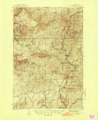 Headquarters Idaho Historical topographic map, 1:62500 scale, 15 X 15 Minute, Year 1944
