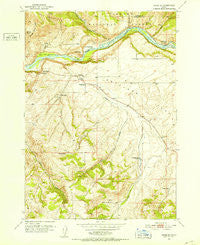 Heise SE Idaho Historical topographic map, 1:24000 scale, 7.5 X 7.5 Minute, Year 1951
