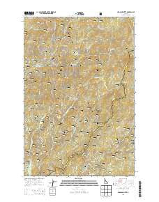 Hemlock Butte Idaho Current topographic map, 1:24000 scale, 7.5 X 7.5 Minute, Year 2014