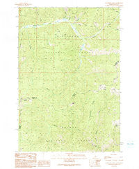 Henderson Ridge Idaho Historical topographic map, 1:24000 scale, 7.5 X 7.5 Minute, Year 1991