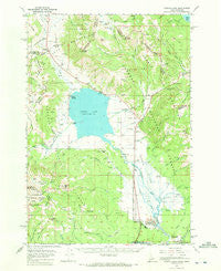 Henrys Lake Montana Historical topographic map, 1:62500 scale, 15 X 15 Minute, Year 1964