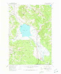 Henrys Lake Montana Historical topographic map, 1:62500 scale, 15 X 15 Minute, Year 1964
