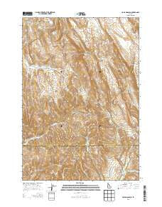 Holland Gulch Idaho Current topographic map, 1:24000 scale, 7.5 X 7.5 Minute, Year 2013