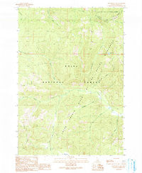 Honeymoon Lake Idaho Historical topographic map, 1:24000 scale, 7.5 X 7.5 Minute, Year 1990