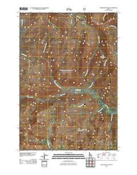 Honeymoon Lake Idaho Historical topographic map, 1:24000 scale, 7.5 X 7.5 Minute, Year 2011