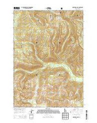 Honeymoon Lake Idaho Current topographic map, 1:24000 scale, 7.5 X 7.5 Minute, Year 2013