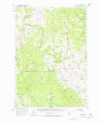 Hornet Idaho Historical topographic map, 1:62500 scale, 15 X 15 Minute, Year 1957