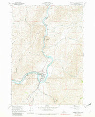 Horseshoe Bend Idaho Historical topographic map, 1:24000 scale, 7.5 X 7.5 Minute, Year 1957