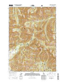 Horton Peak Idaho Current topographic map, 1:24000 scale, 7.5 X 7.5 Minute, Year 2013